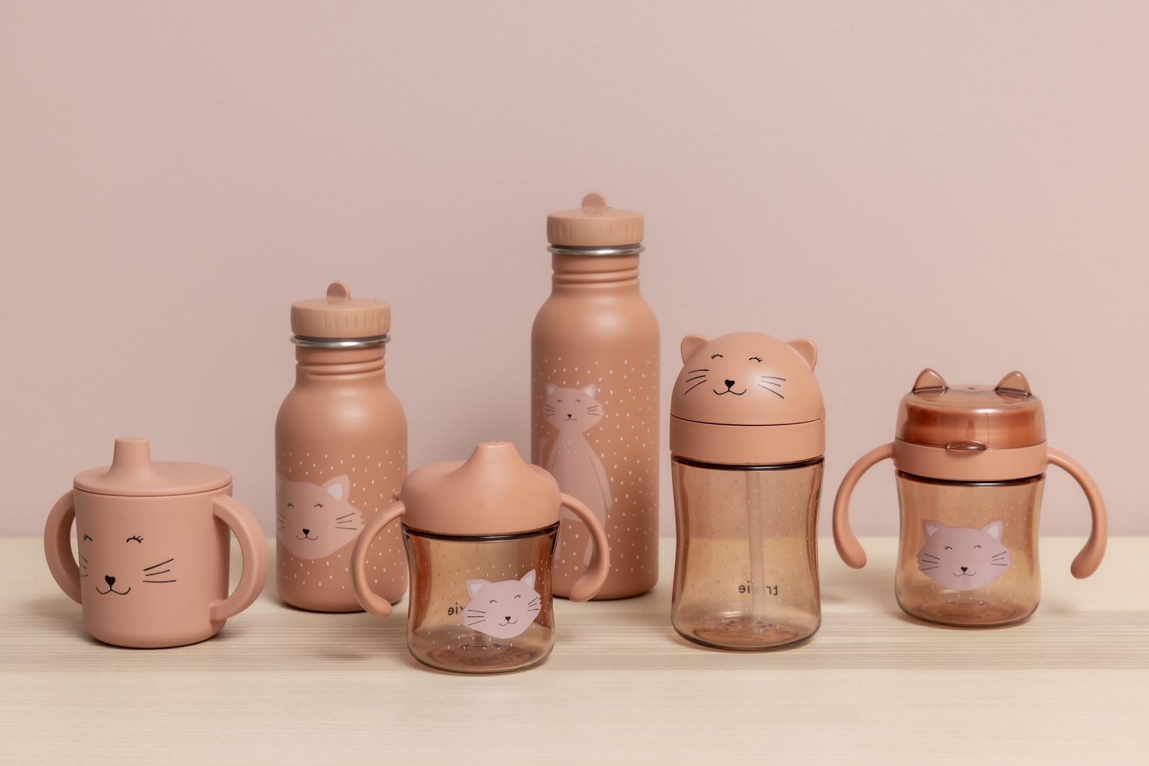 360° drinkbeker met handvatten - Mrs. Cat