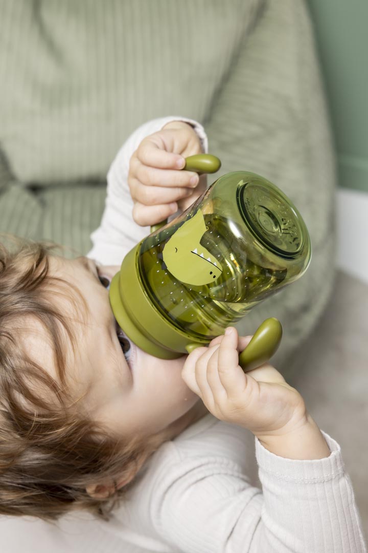 360° drinkbeker met handvatten - Mr. Dino