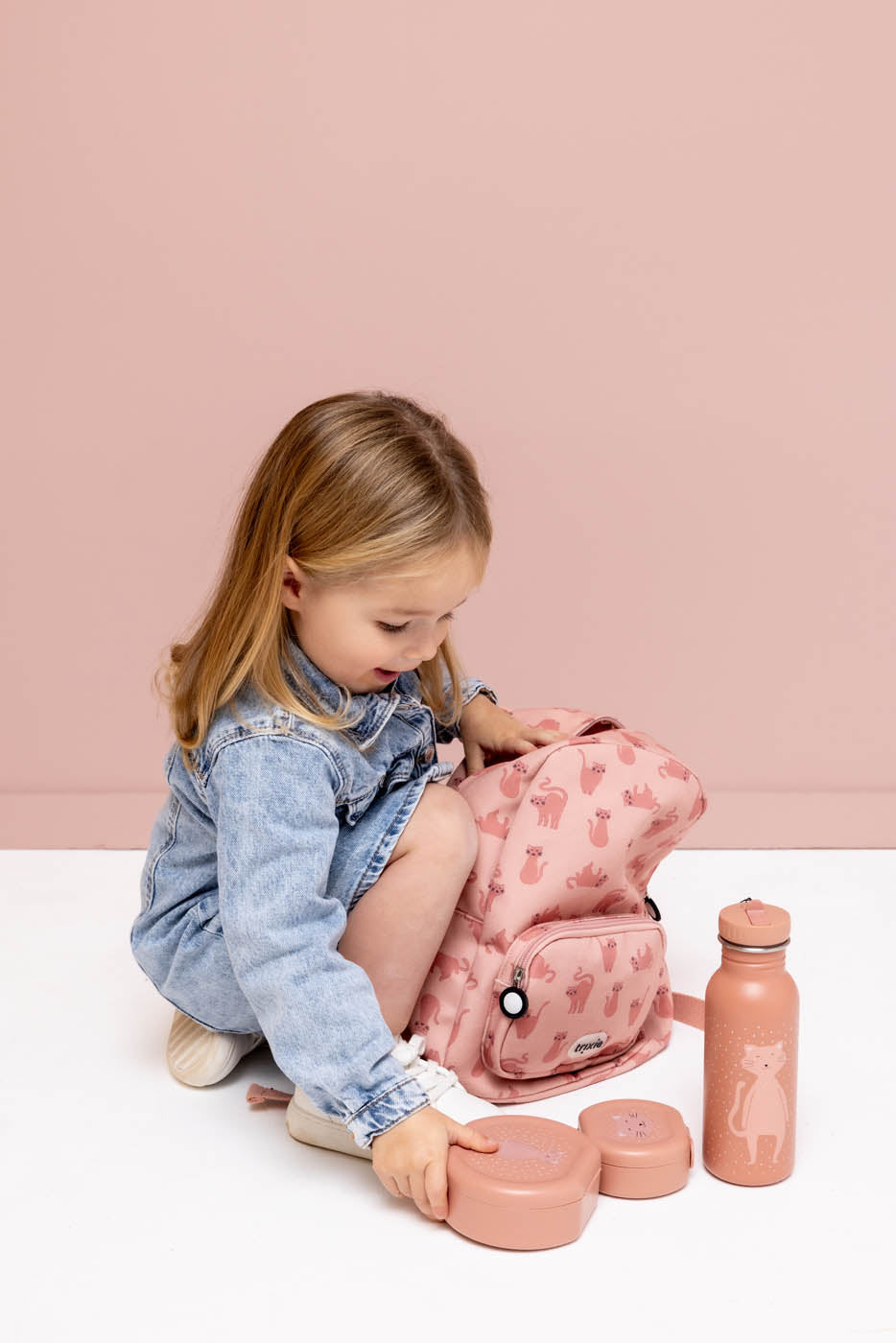 Trixie backpack print Mrs. Cat