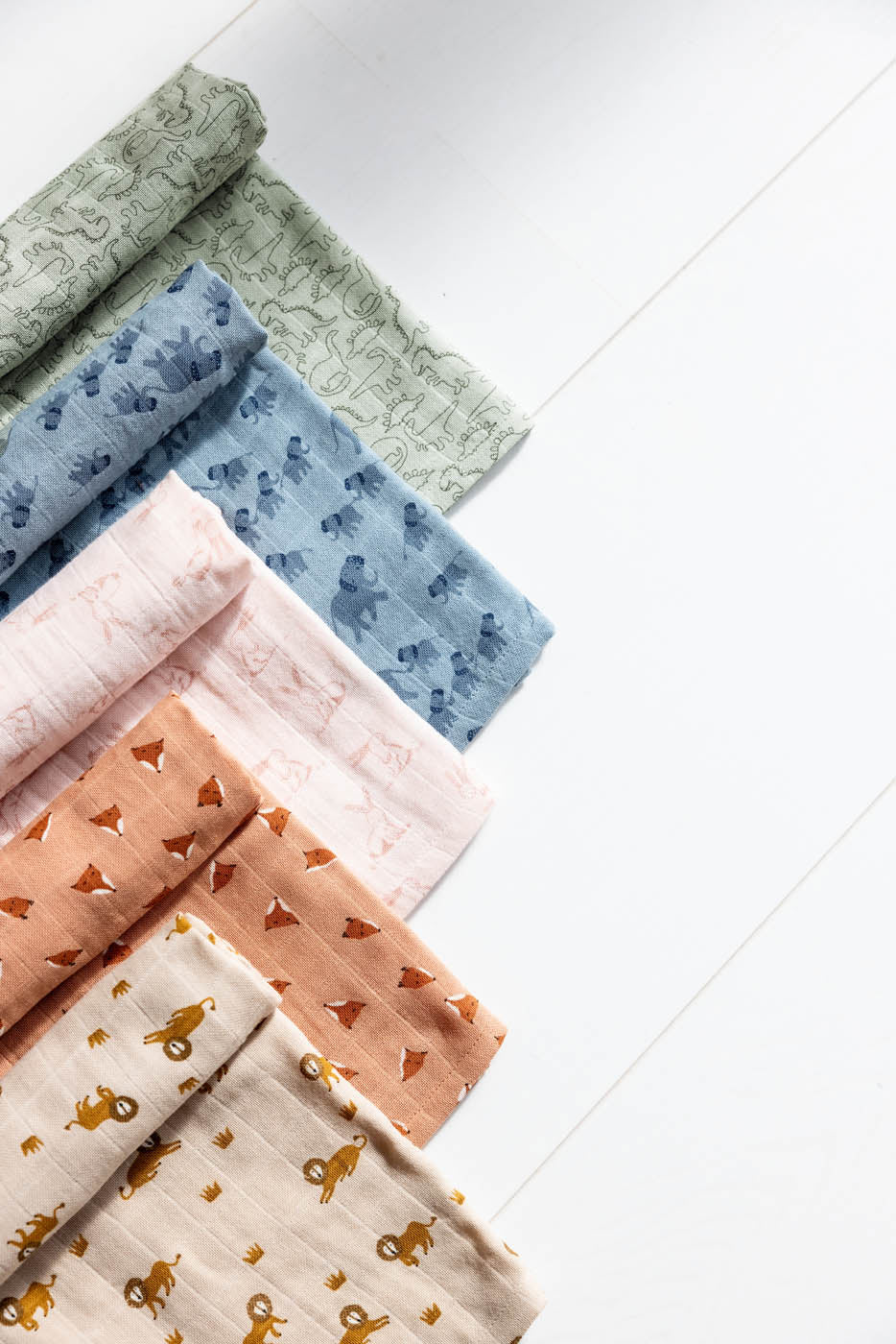 Tetra doeken 3-pack mix | 55x55cm - Enchanting Elephant