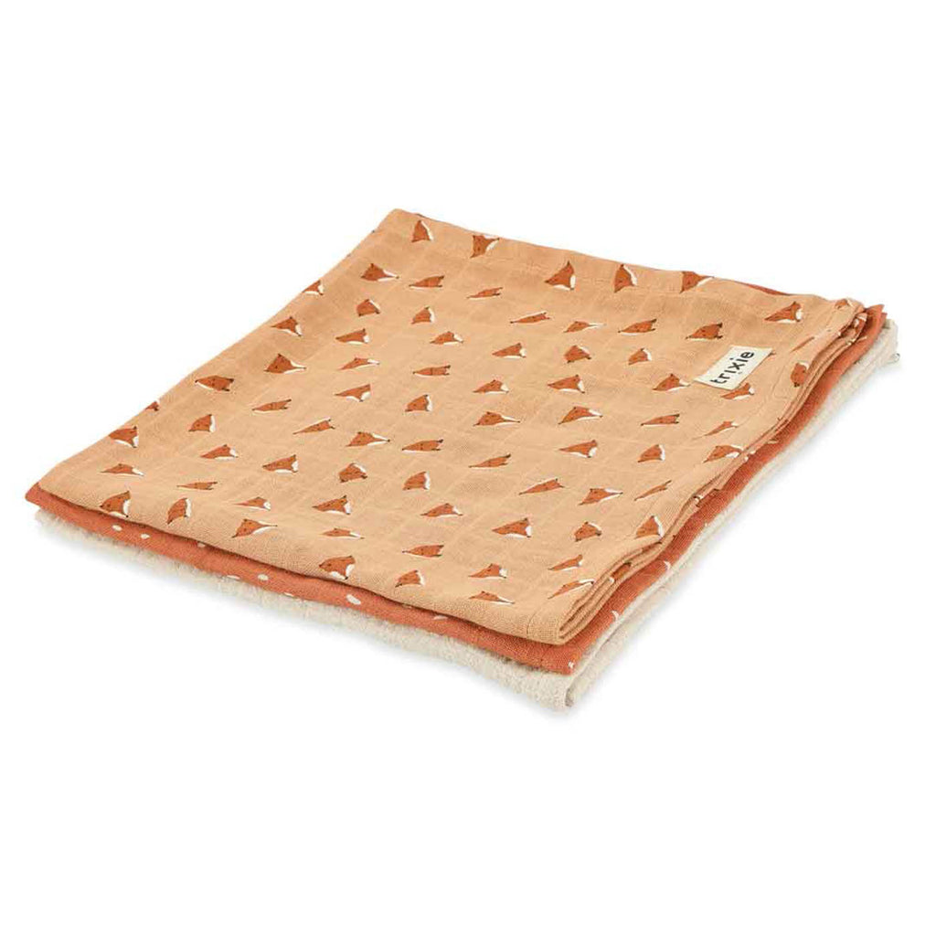 Tetra doeken 3-pack mix | 55x55cm - Fierce Fox