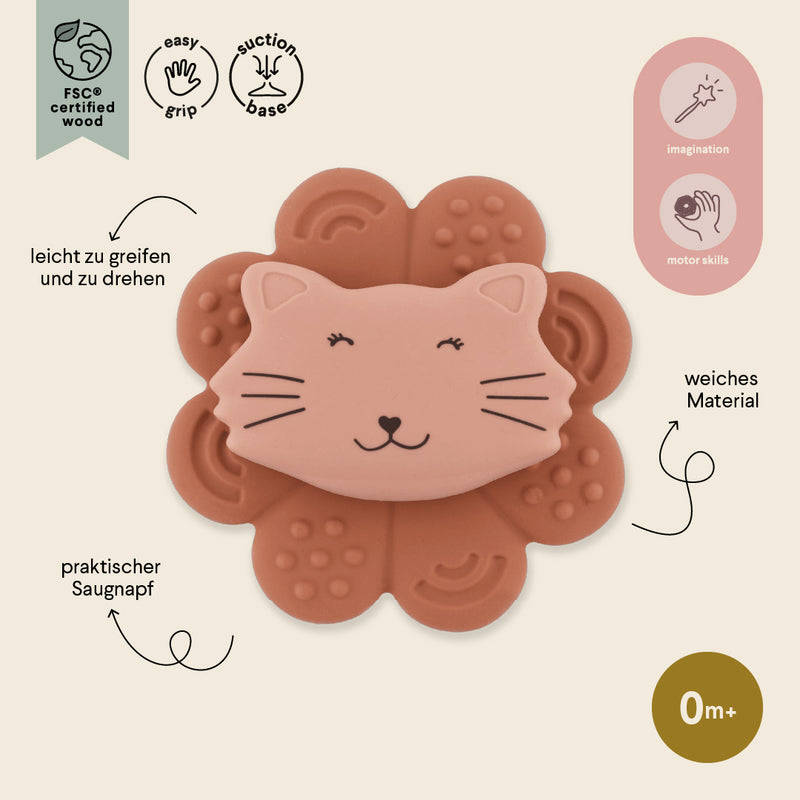 Siliconen spinner met zuignap - Mrs. Cat