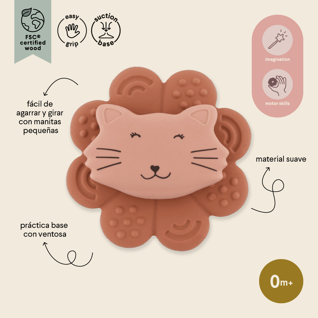 Siliconen spinner met zuignap - Mrs. Cat