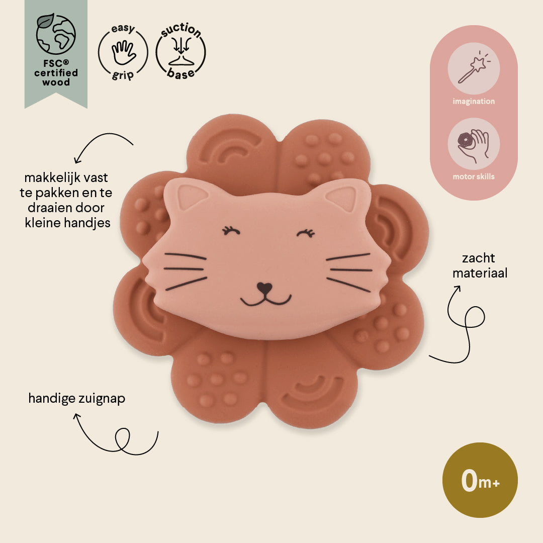 Siliconen spinner met zuignap - Mrs. Cat