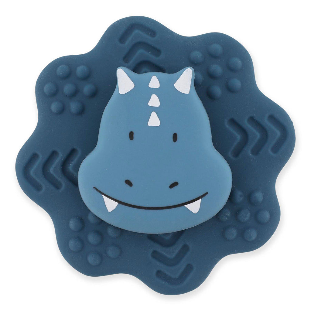 Siliconen spinner met zuignap - Mr. Triceratops