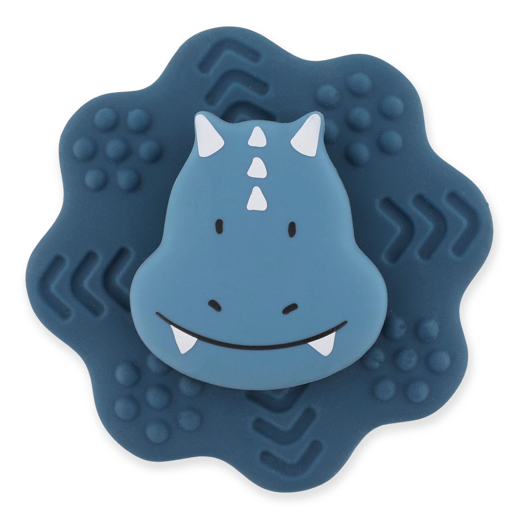 Siliconen spinner met zuignap - Mr. Triceratops