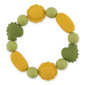 Bracelet de dentition en silicone - Mr. Dino & Mr. Lion