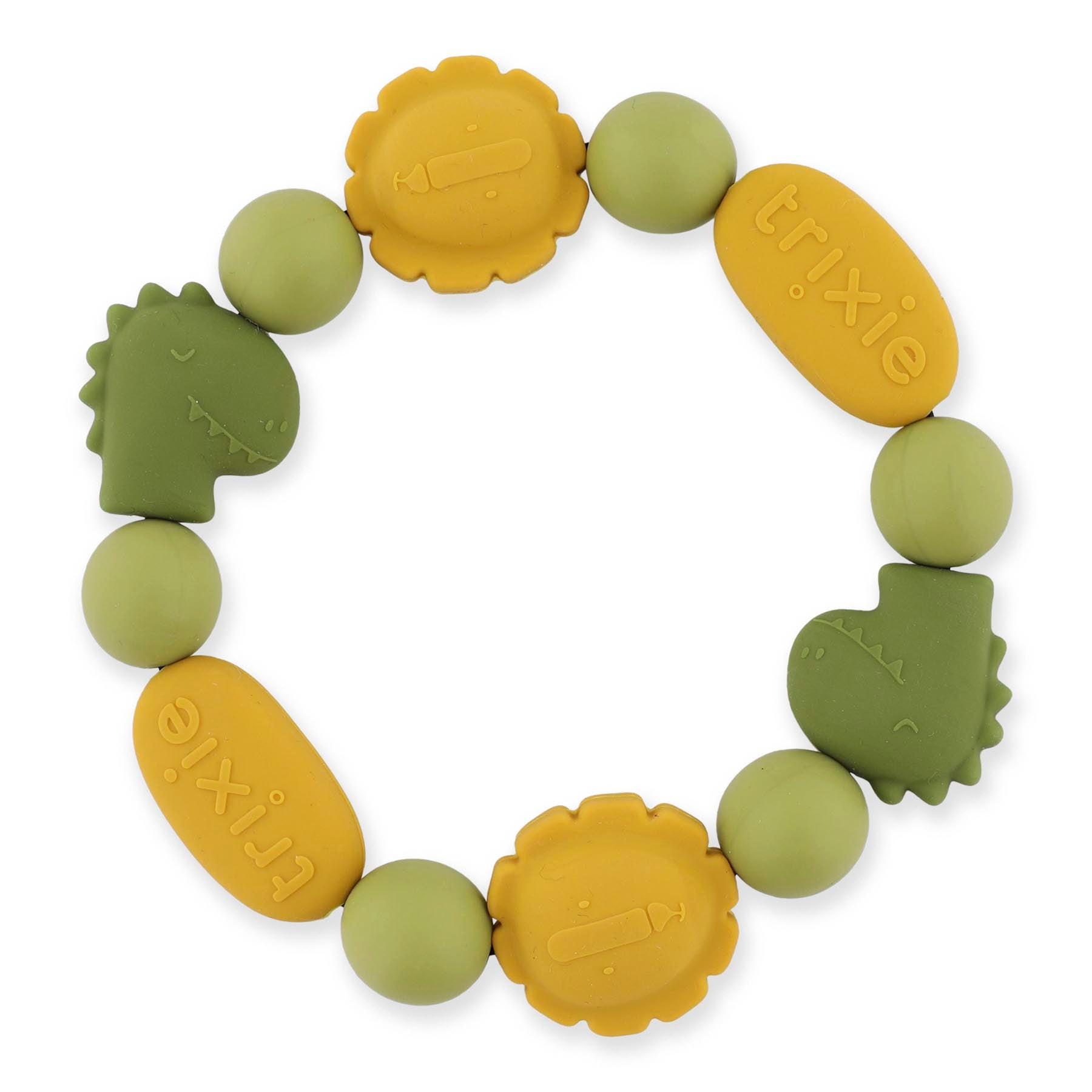 Bracelet de dentition en silicone - Mr. Dino & Mr. Lion