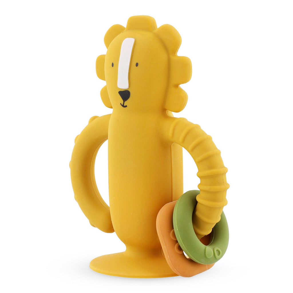 Siliconen sensorisch speelgoed met zuignap - Mr. Lion