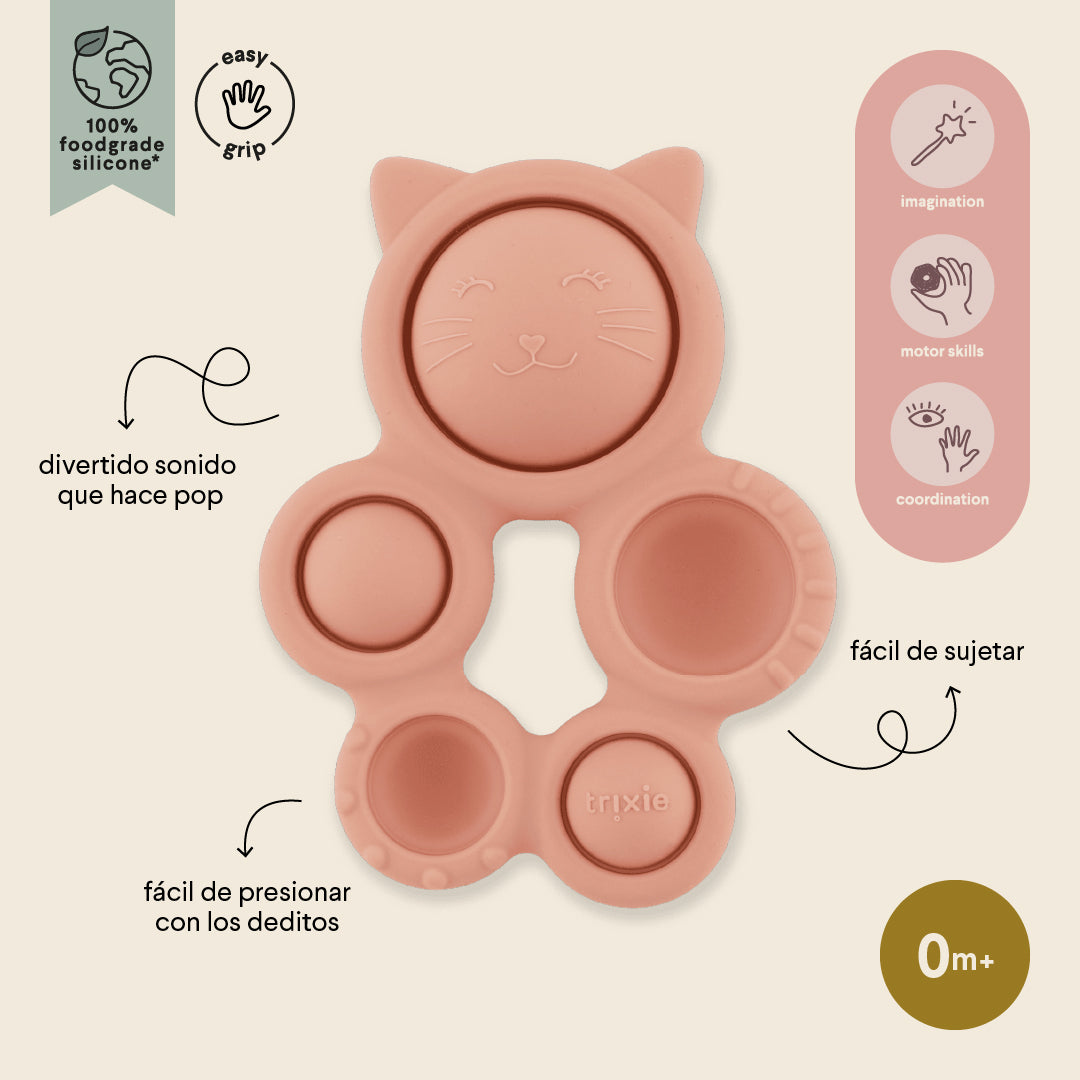 Silicone pop-it toy - Mrs. Cat