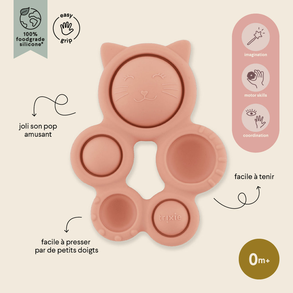 Silicone pop-it toy - Mrs. Cat