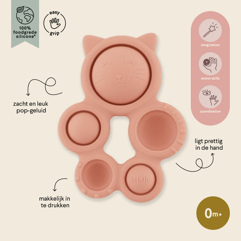 Silicone pop-it toy - Mrs. Cat
