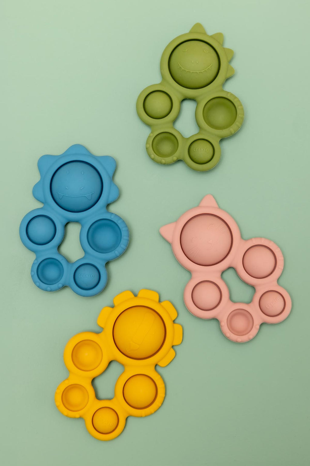 Silicone pop-it toy - Mr. Triceratops