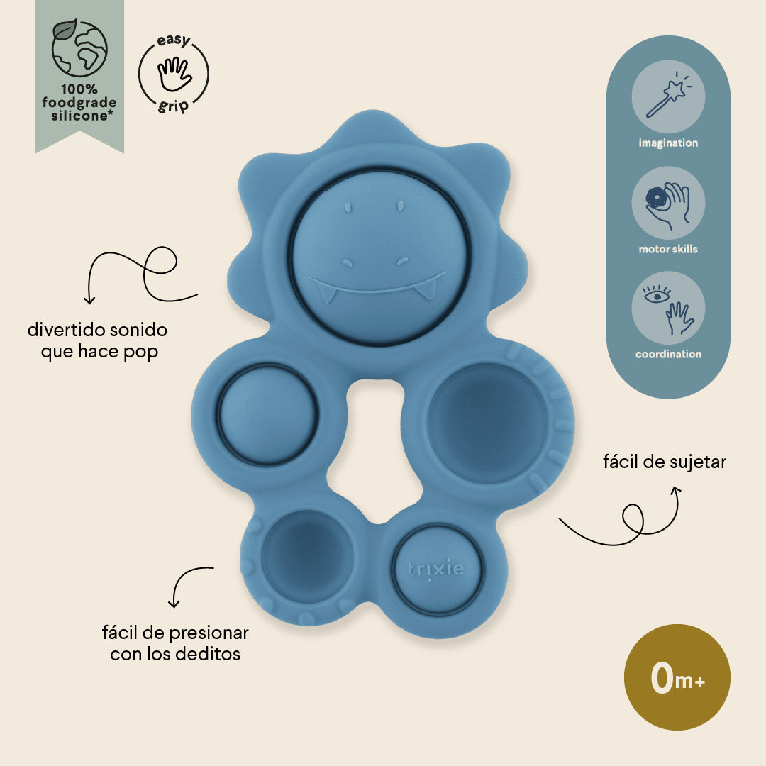 Silicone pop-it toy - Mr. Triceratops