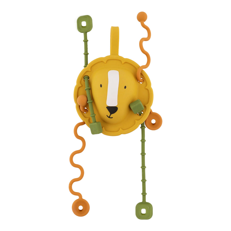 Silicone sensory pull toy - Mr. Lion