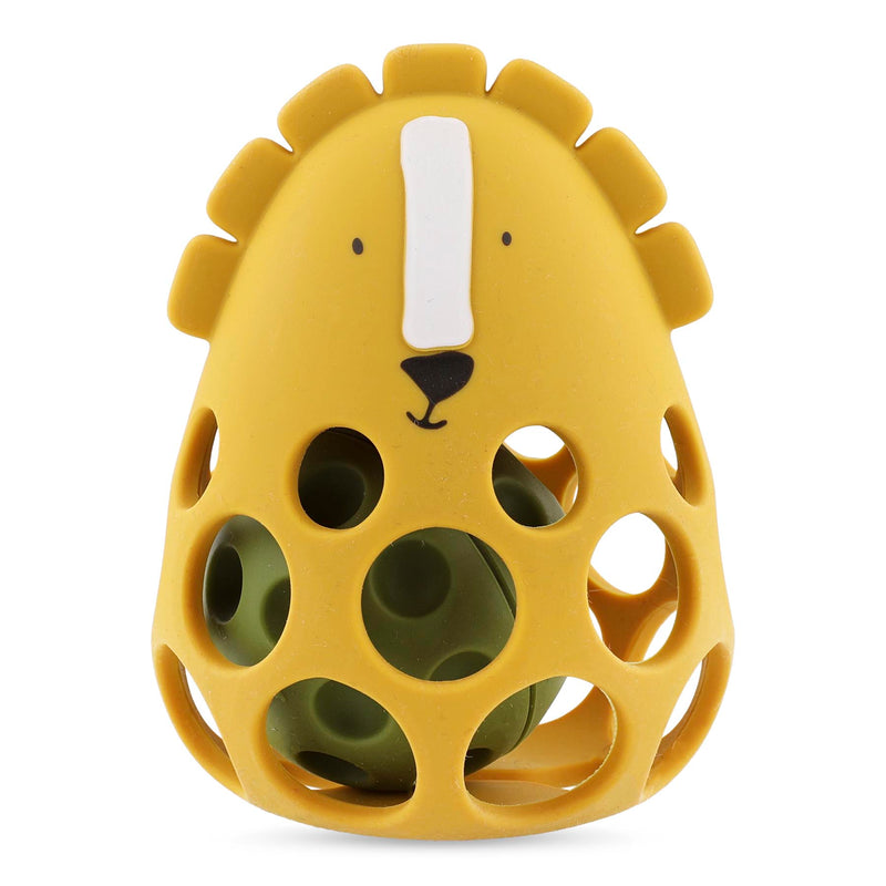 Silicone sensory rattle - Mr. Lion