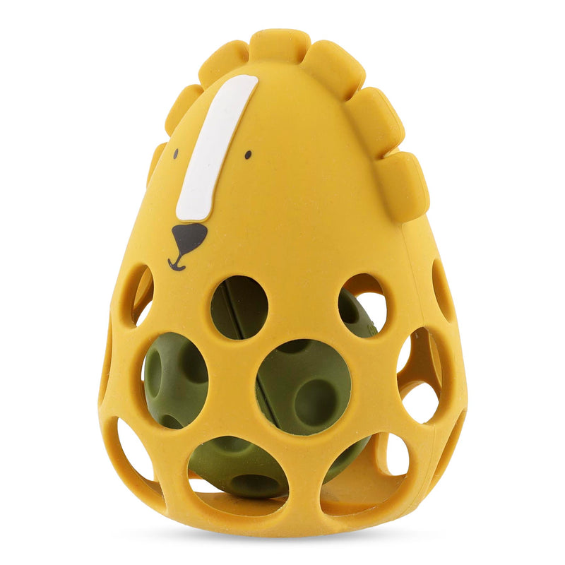 Silicone sensory rattle - Mr. Lion