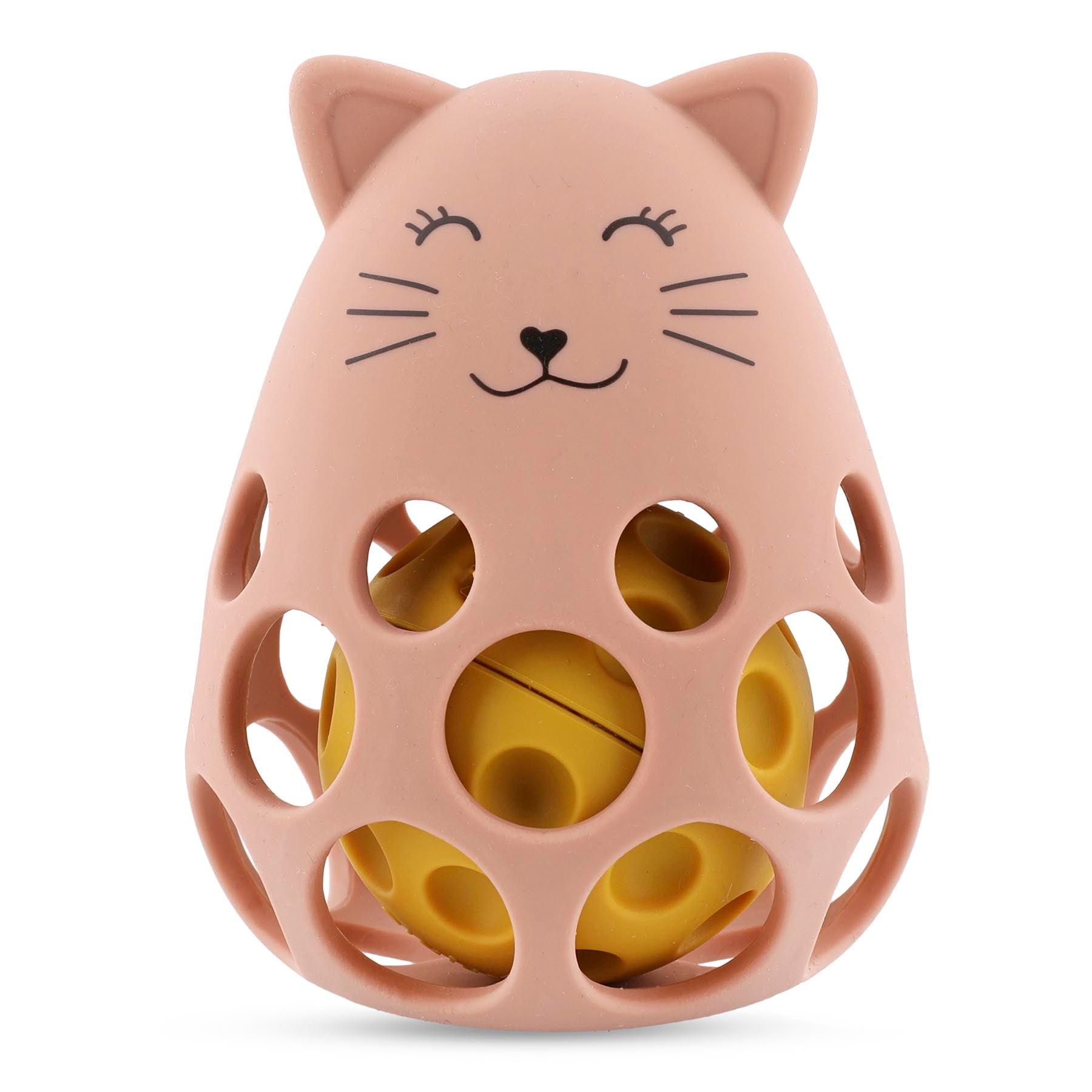Sensorische rammelaar van siliconen - Mrs. Cat