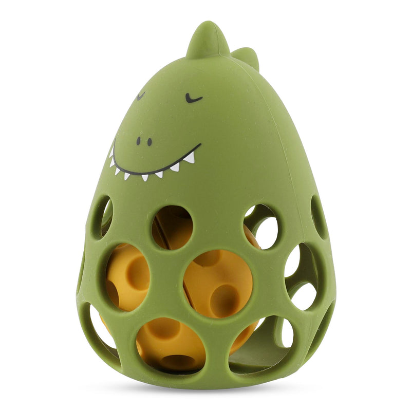 Silicone sensory rattle - Mr. Dino