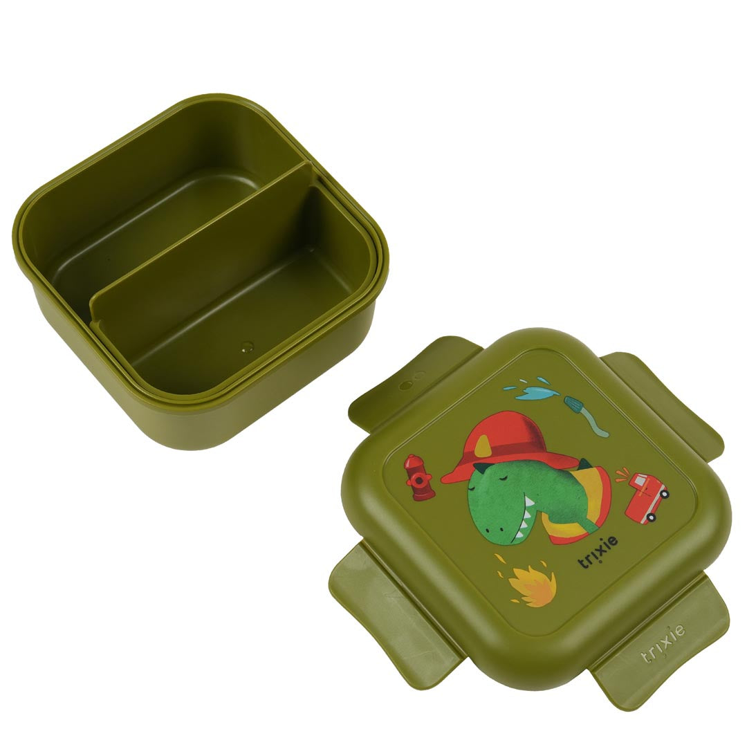 Snackbox met clips - Fireman Mr. Dino