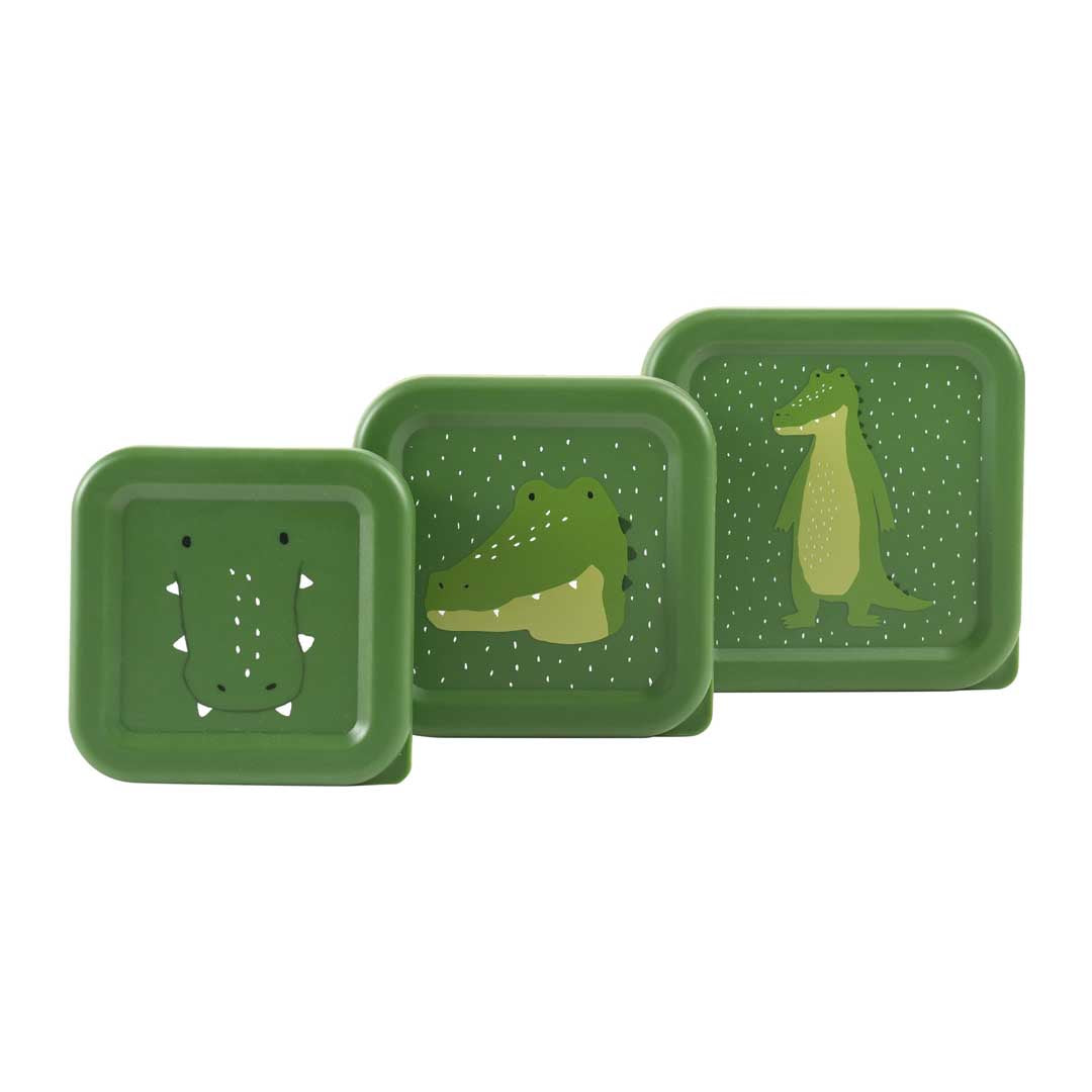 Snackbox set - 3 delig - Mr. Alligator