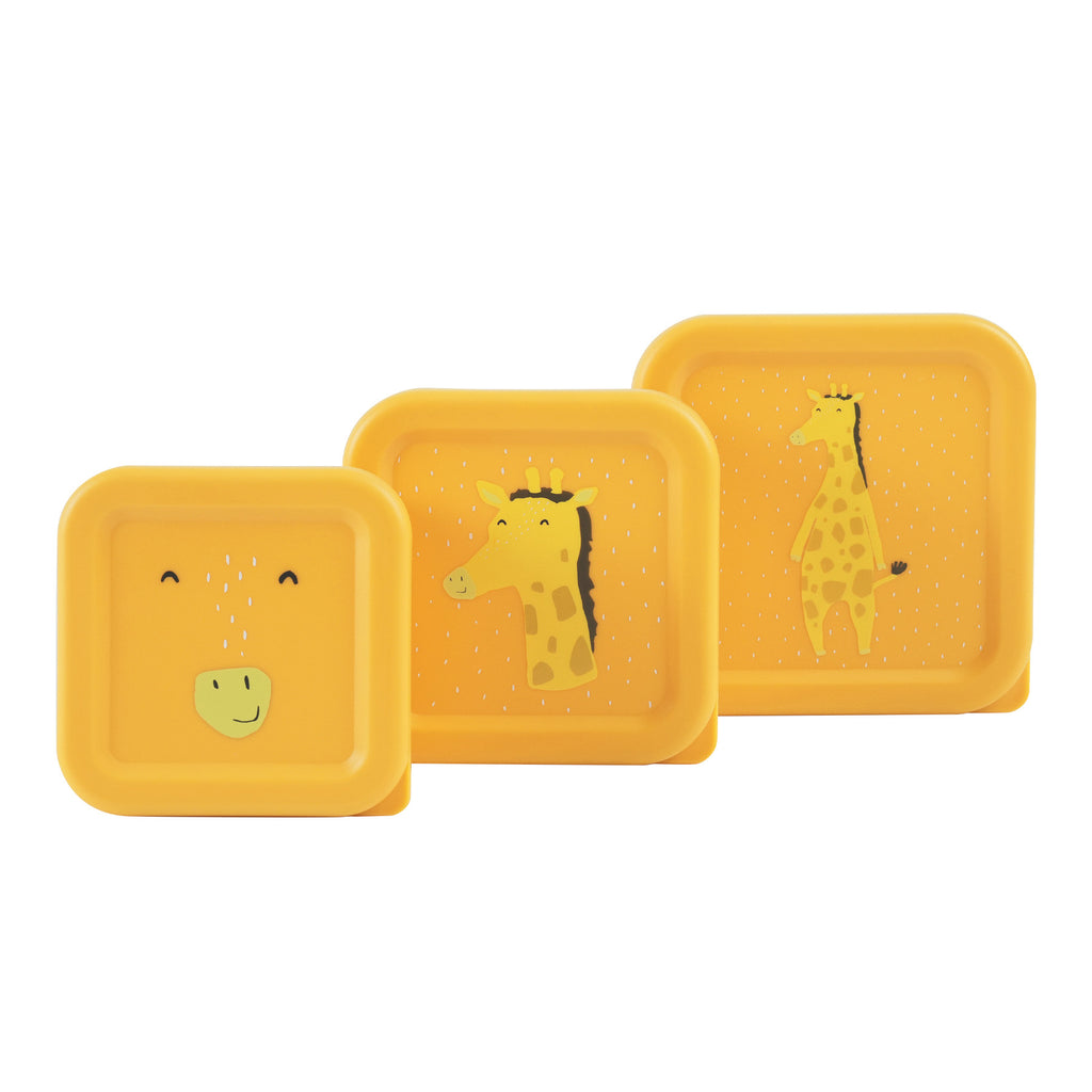 Snackbox set - 3 delig - Mr. Giraffe
