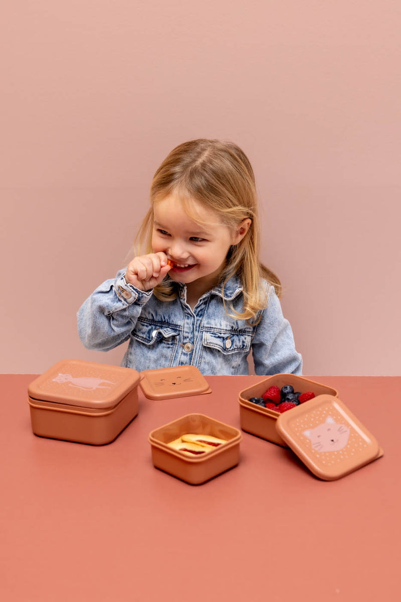 Snackbox set - 3-delig - Mrs. Cat