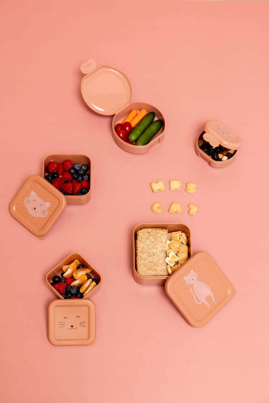 Snackbox set - 3-delig - Mrs. Cat