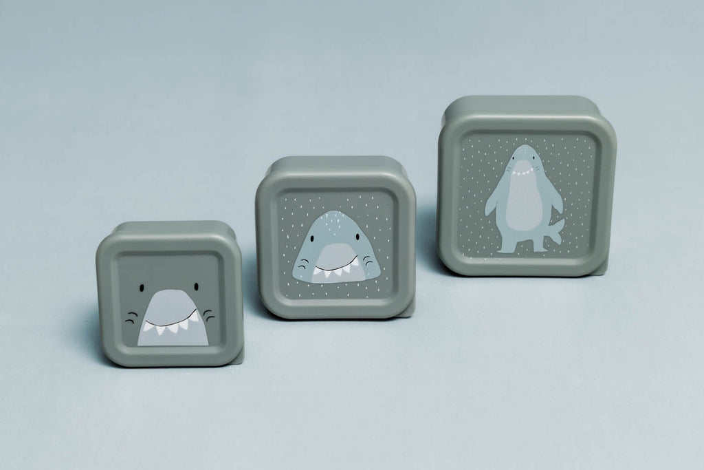 Snackbox set - 3-delig - Mr. Shark