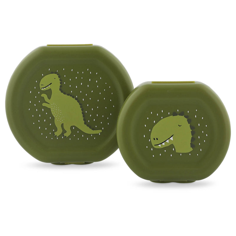 Snackbox met clip - 2 stuks - Mr. Dino
