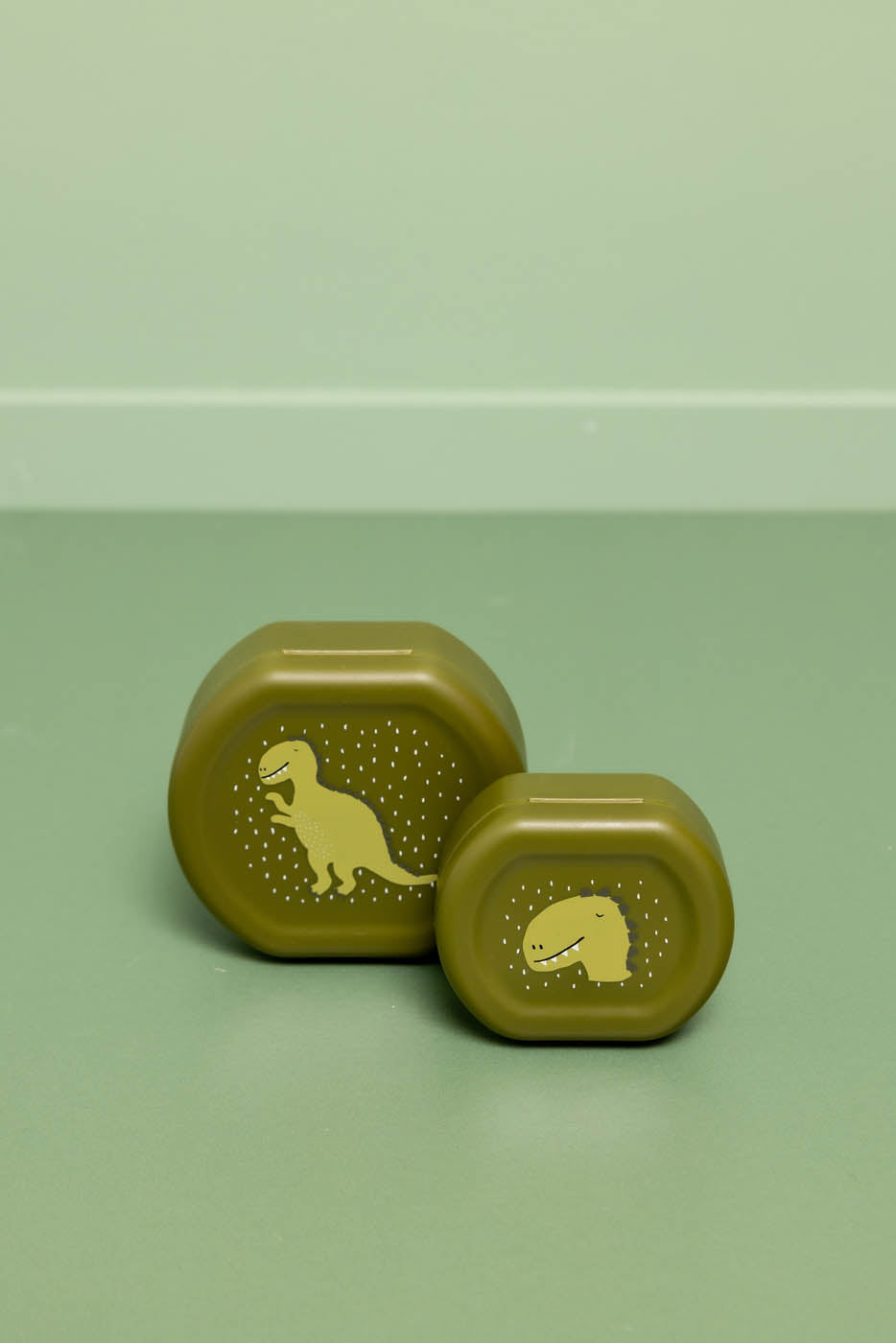 Snackbox met clip - 2 stuks - Mr. Dino
