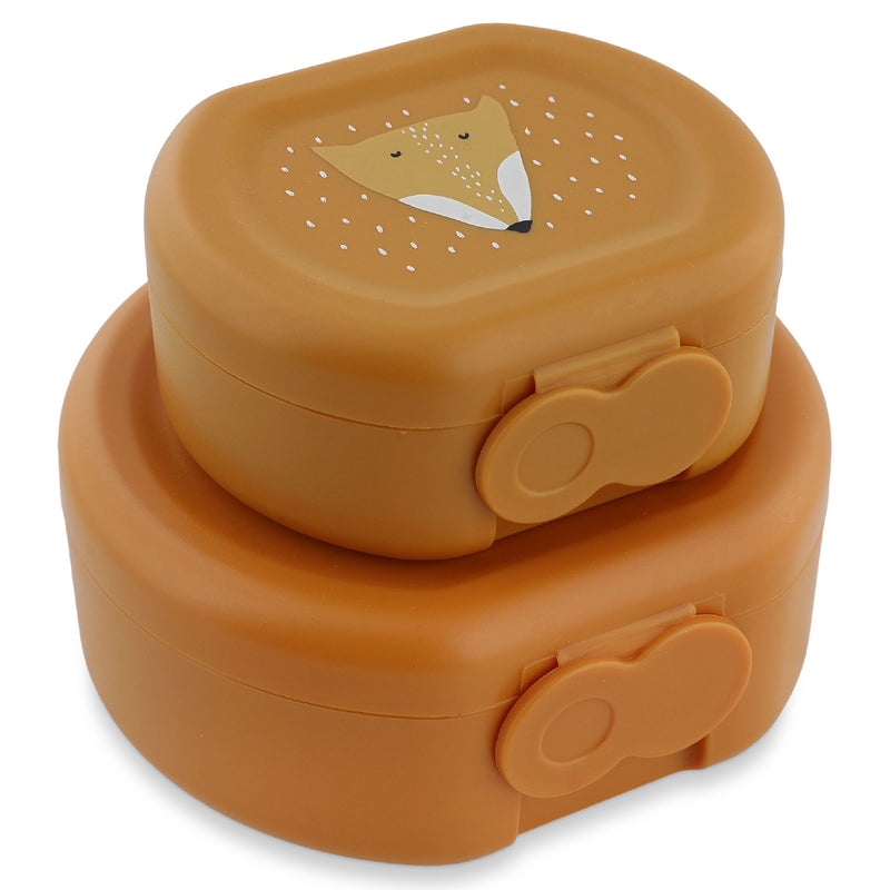 Snackbox met clip - 2 stuks - Mr. Fox