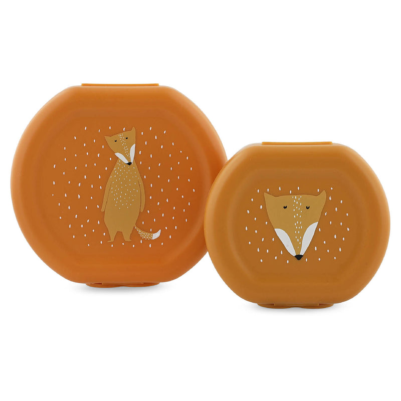 Snackbox met clip - 2 stuks - Mr. Fox