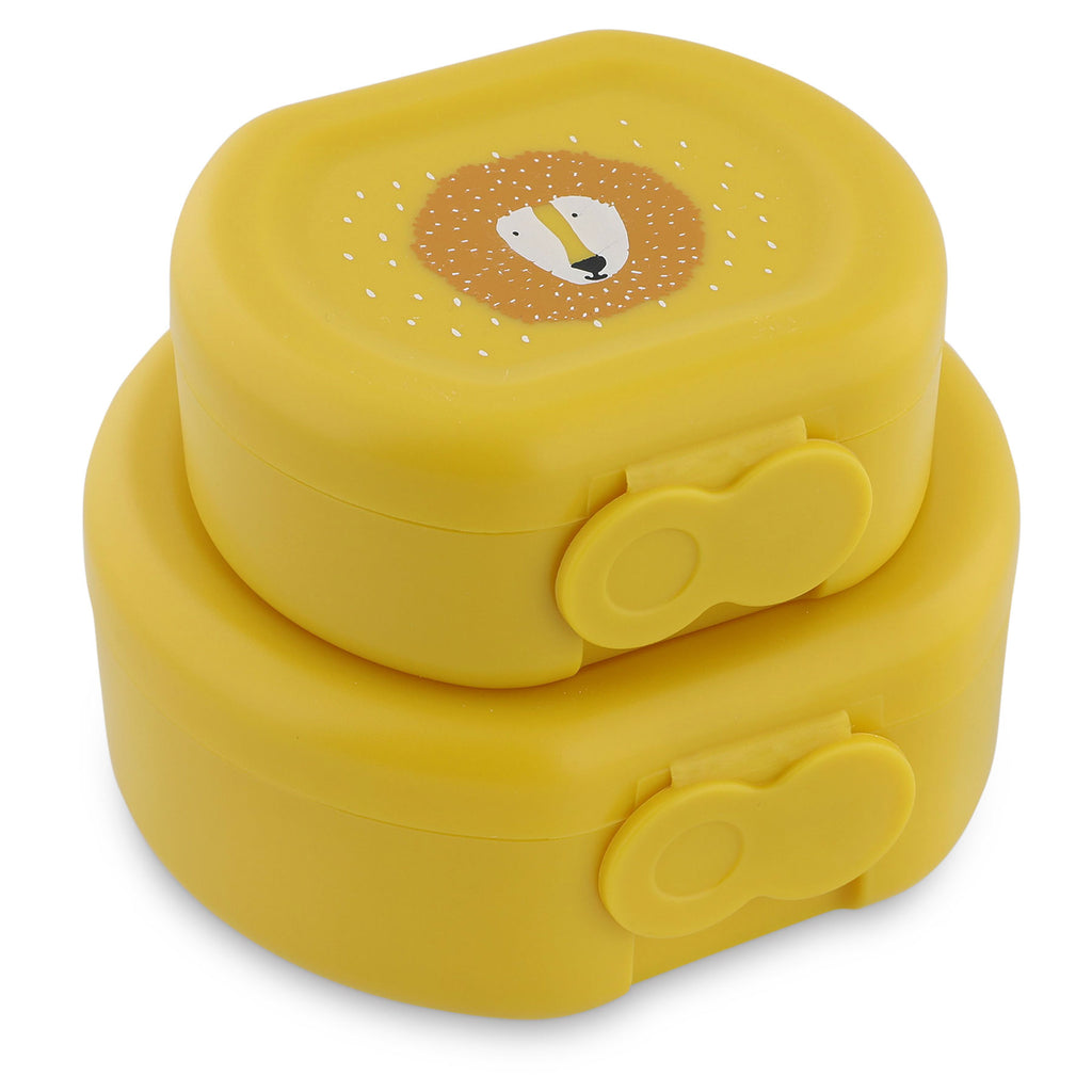 Snackbox met clip - 2 stuks - Mr. Lion