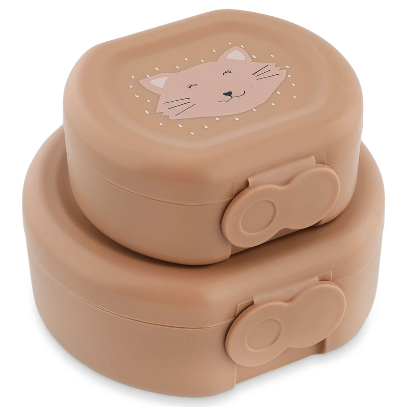 Snackbox met clip - 2 stuks - Mrs. Cat