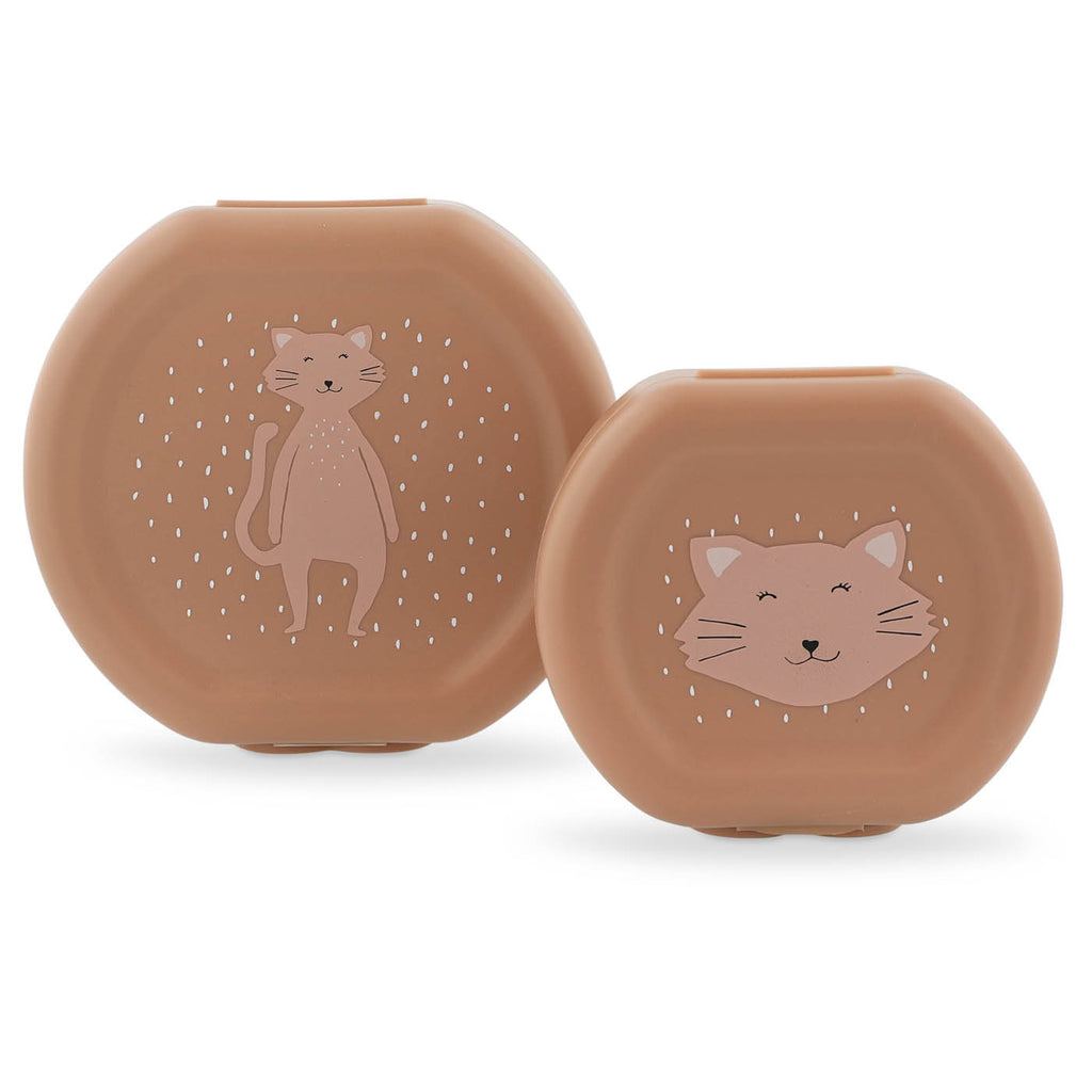 Snackbox met clip - 2 stuks - Mrs. Cat