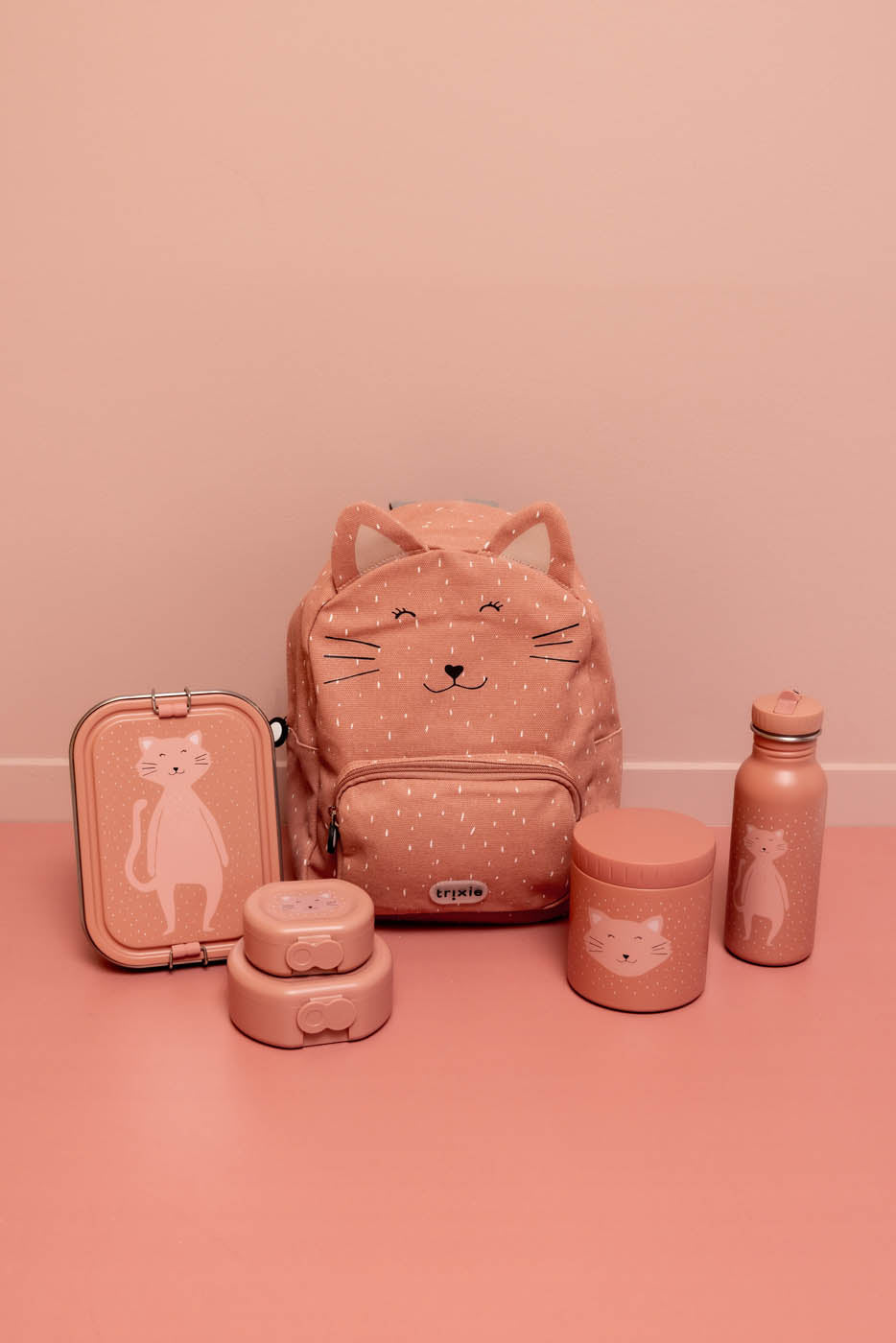 Snackbox met clip - 2 stuks - Mrs. Cat