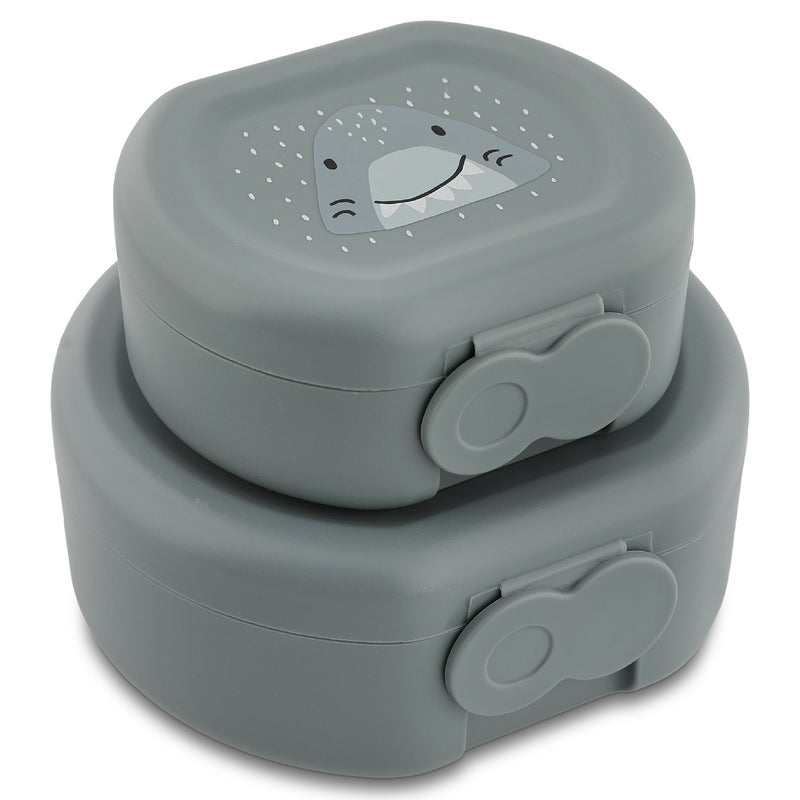 Snackbox met clip - 2 stuks - Mr. Shark