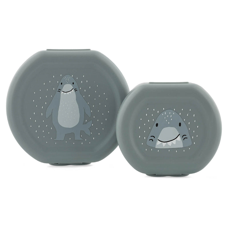 Snackbox met clip - 2 stuks - Mr. Shark