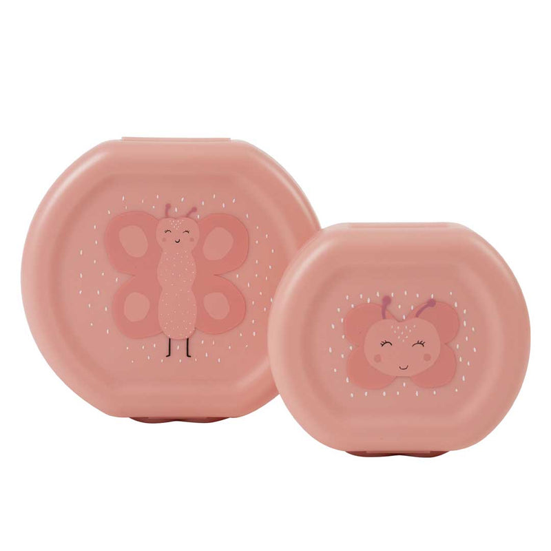 Snackbox met clip - 2 stuks - Mrs. Butterfly