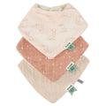 Bandana bib 3-pack mix - Rosy Rabbit