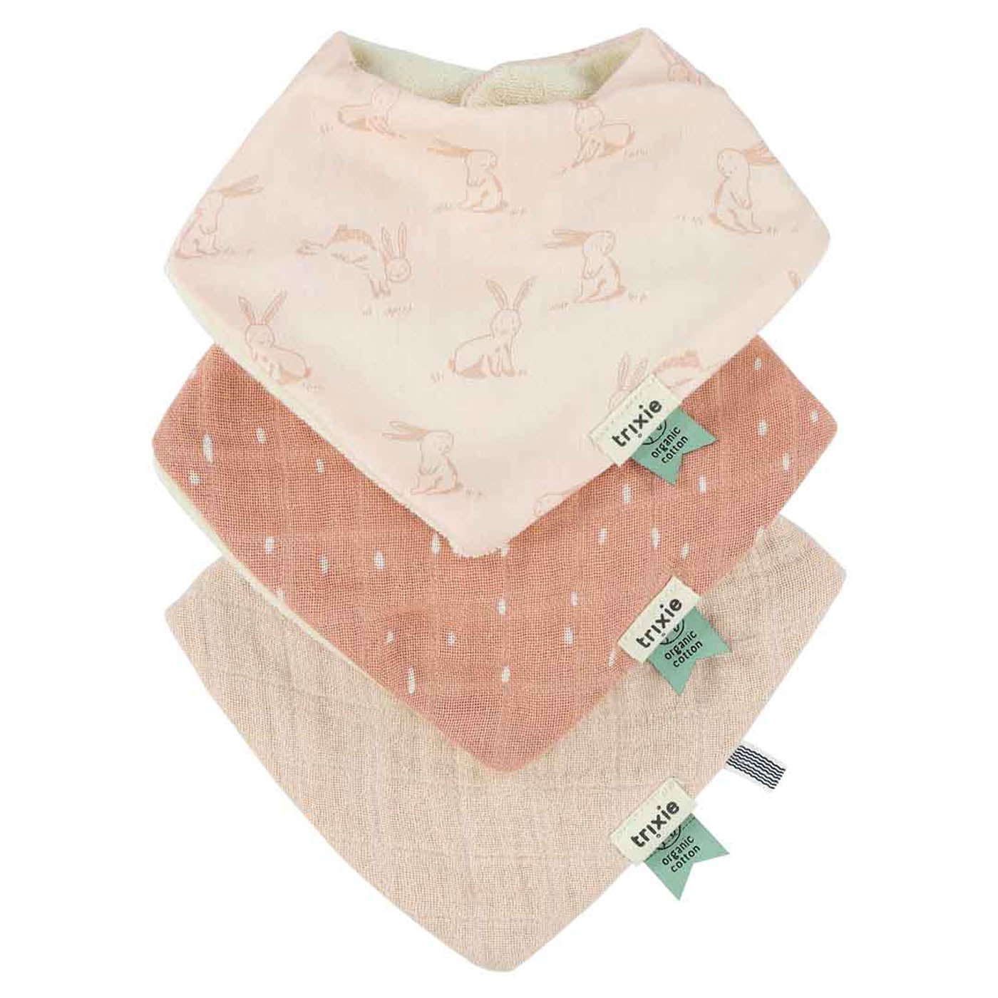 Bandana slab 3-pack mix - Rosy Rabbit