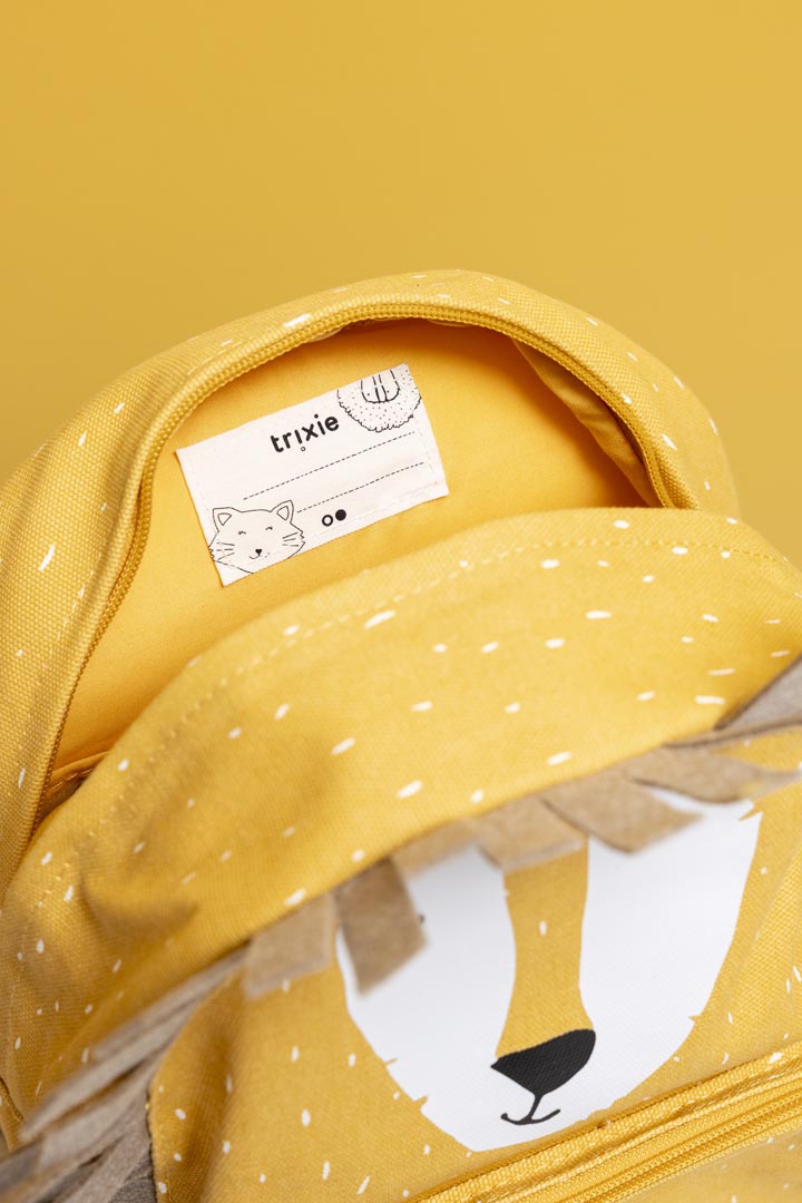 Trixie backpack name label