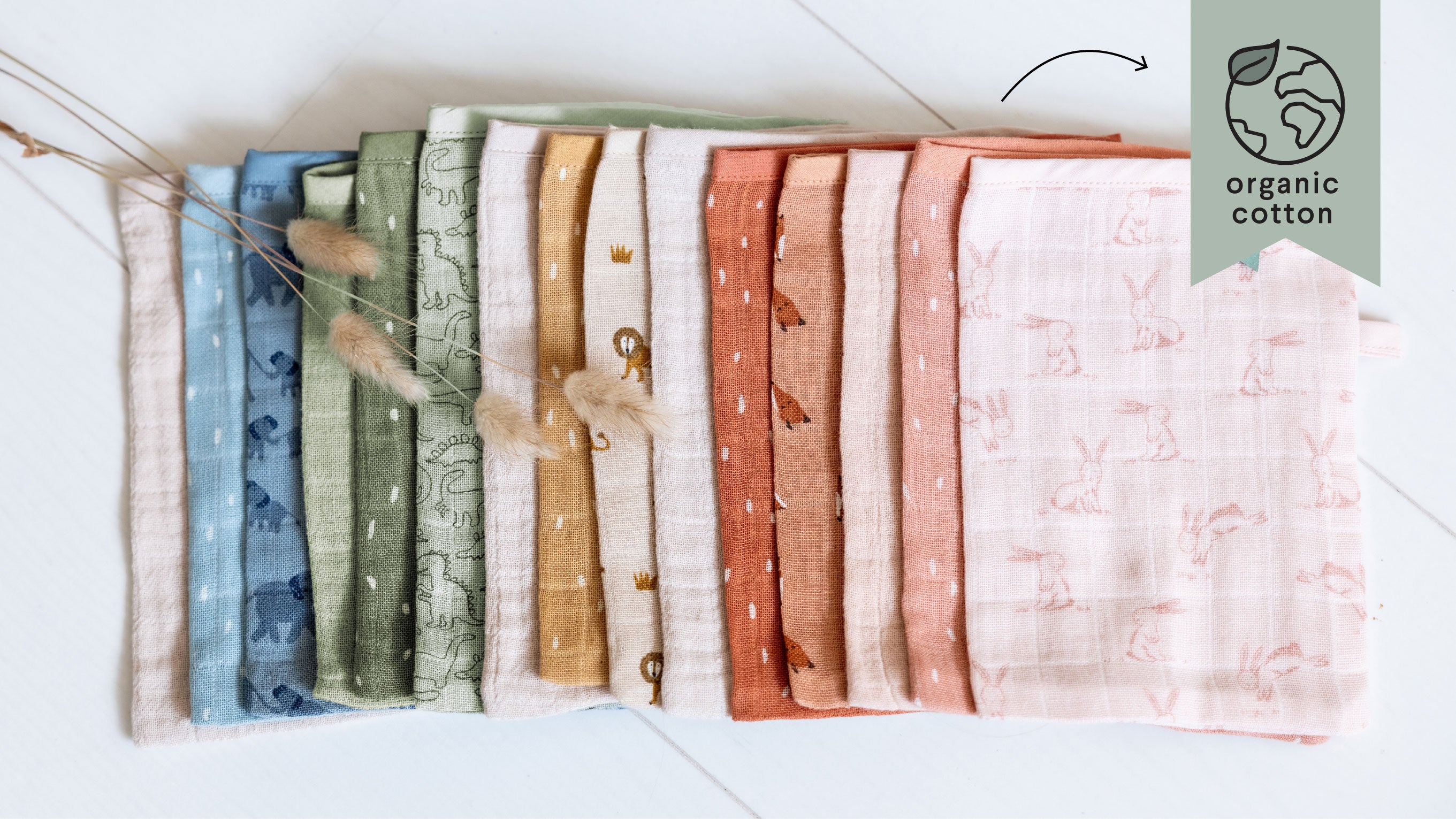Trixie washcloths muslin 