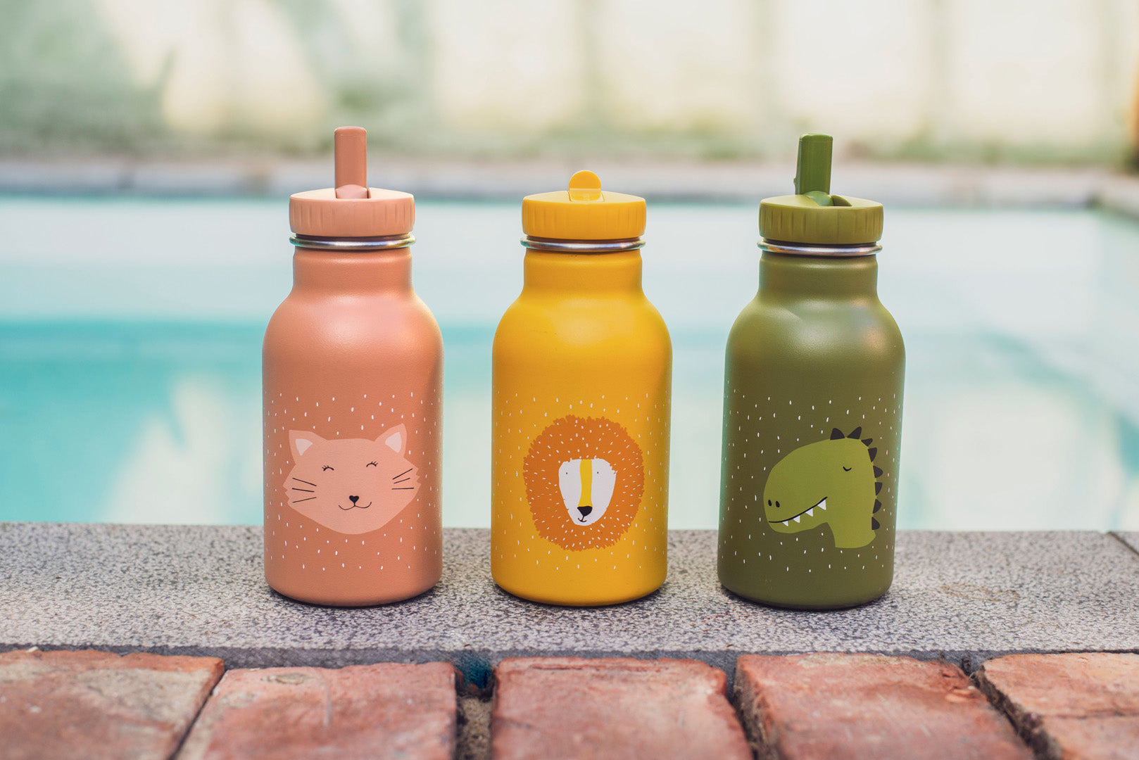 Trixie insulated bottle mrs. cat, mr. Lion & mr. Dino